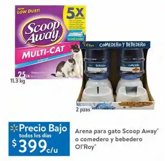 Walmart Arena para gato scoop away ol'roy oferta
