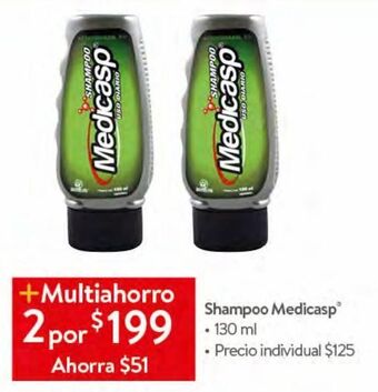 Walmart Shampoo medicasp 130ml oferta