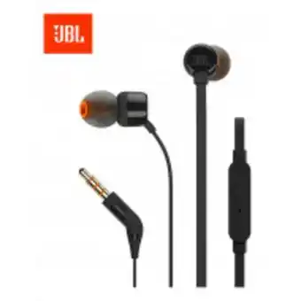 Auriculares t110 con micrófono, con control por cable(negro)