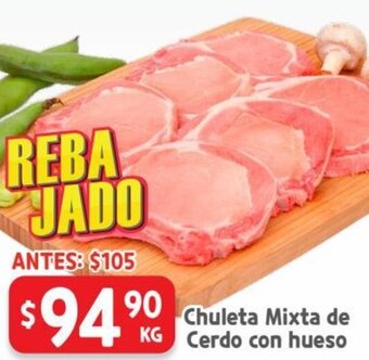 HEB Chuleta Mixta de Cerdo con Hueso oferta