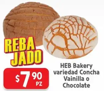 HEB HEB Bakery Variedad Concha Vainilla o Chocolate oferta