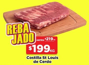 HEB Costilla St Louis de Cerdo oferta