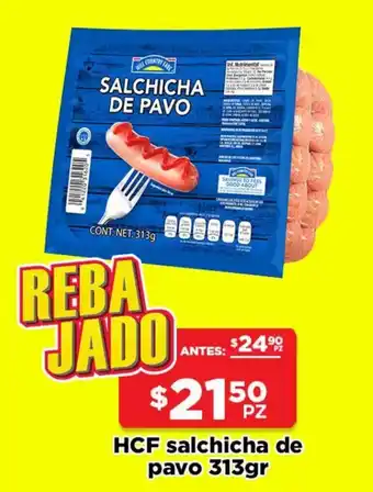 HEB HCF Salchicha de Pavo 313g oferta