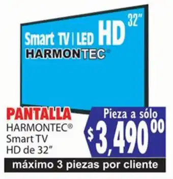 Casa Ley Pantalla Harmontec Smart TV HD de 32" oferta