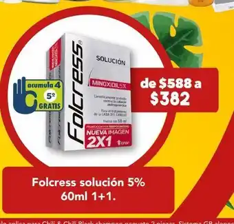 Farmacia San Pablo Folcress solución anticaída minoxidil 5% oferta