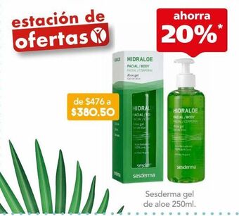 Farmacia San Pablo Sesderma hidraloe gel hidratante de aloe facial y corporal oferta