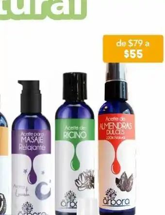 Arbora aceite de almendras 90ml.