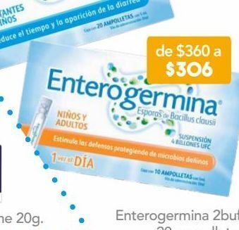 Farmacia San Pablo Enterogermina 4bufc 10 ampolletas. oferta