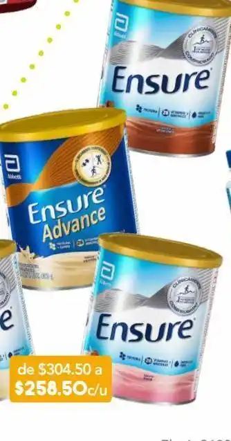Farmacia San Pablo Ensure advance alimentación especializada en polvo única con hmb, vainilla oferta