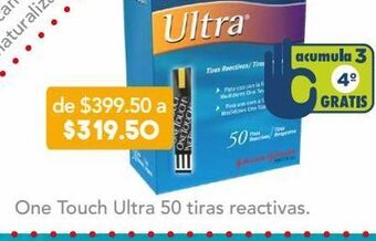Farmacia San Pablo One touch ultra 50 tiras reactivas oferta