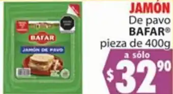 Jamón de Pavo Bafar 400g