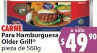 Casa Ley Carne para Hamburguesa Older Grill 560g oferta