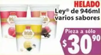 Casa Ley Helado Ley 946ml oferta
