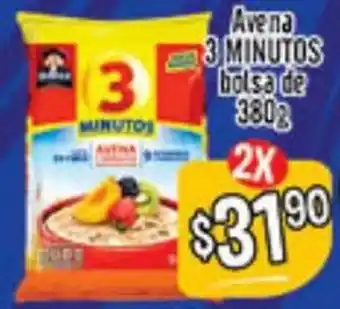 Avena 3 Minutos bolsa 2 x 380g