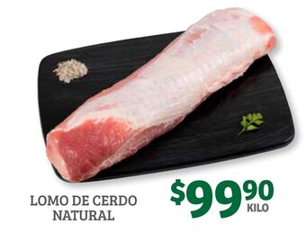 Soriana Híper Lomo de Cerdo Natural oferta