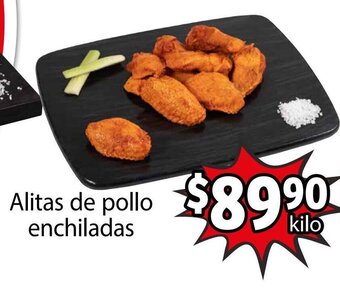 Soriana Híper Alitas de pollo enchiladas oferta