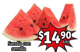 Soriana Híper Sandía con Semilla oferta