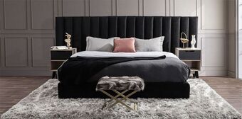 Muebles Dico Cama king size monet negro oferta