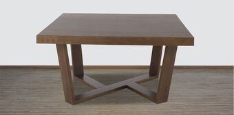 Muebles Dico Mesa de comedor cuadrada mara nogal oferta