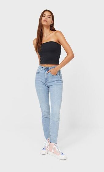 Stradivarius Jeans high waist slim oferta