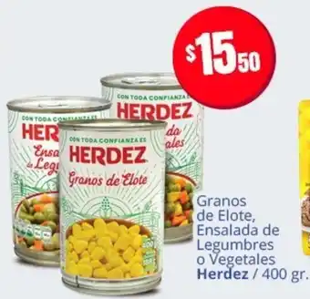 Granos de Elote Ensalada de Legumbres o Vegetales Herdez 400g