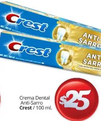 Crema Dental Anti-Sarro Crest 100ml