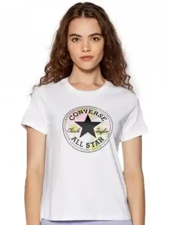 Calzzapato Converse 10 023217 a02 white playera c/r m/c xs-2xl oferta