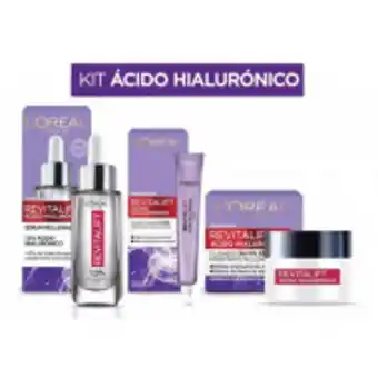 Kit ácido hialurónico: serum facial, crema de día y de ojos