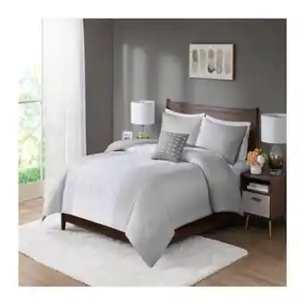 Sam's Club Set de edredón regency heights king size willow gris de 4 pzas oferta