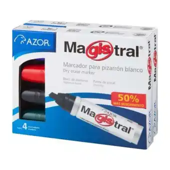 Sam's Club Marcador para pizarrón blanco azor magistral 2 paquetes con 4 pzas c/u oferta