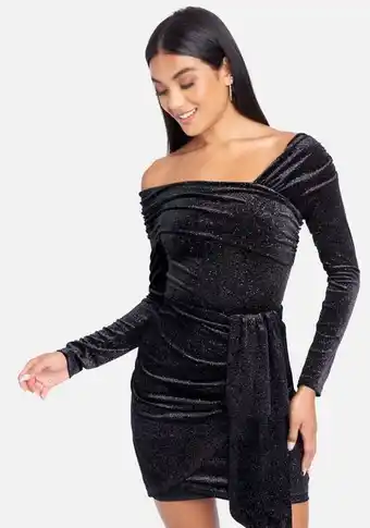 Bebe Velour off shoulder bodysuit oferta