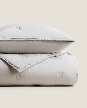 ZARA HOME Edredón microfibra estrellas oferta