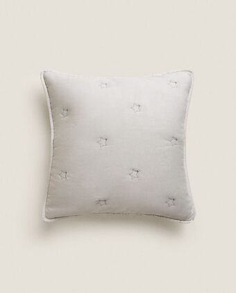 ZARA HOME Funda cojín microfibra estrellas oferta