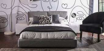 Muebles Dico Cama matrimonial van gogh gris medio oferta