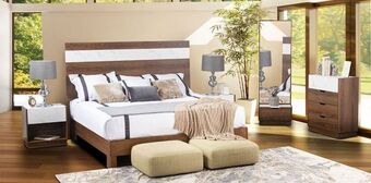 Muebles Dico Recámara king size / matrimonial leiden café con blanco oferta