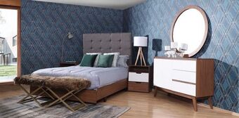 Muebles Dico Recámara matrimonial brunei gris oferta