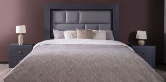 Muebles Dico Recámara braham king size / matrimonial gris oxford oferta