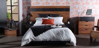 Muebles Dico Recámara king size / matrimonial leiden café con negro oferta