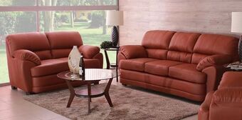 Muebles Dico Sala de piel dakota terracota oferta