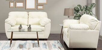Muebles Dico Sala 2 love seat de piel derby new marfil oferta