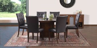 Muebles Dico Comedor odisey flother con 6 sillas café oferta