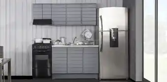Muebles Dico Cocina 1.70 metros fem gris oferta