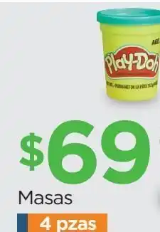 Chedraui Masas 4 pzas oferta