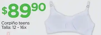 Chedraui Corpiño teens oferta