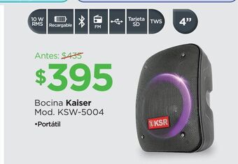 Chedraui Bocina kaiser oferta