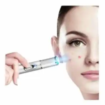 Pluma facial de luz azul foton anti acne manchas cicatrices