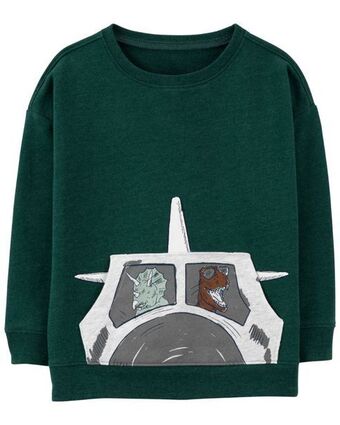Carter's Suéter de cuello redondo de avión carter's oferta