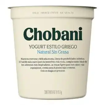 Yoghurt griego chobani natural 907 gr