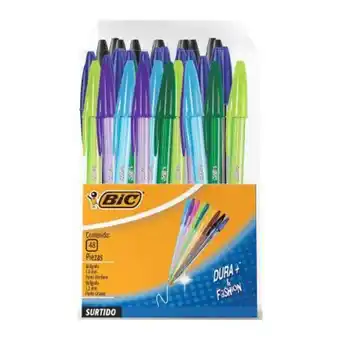 Bolígrafos bic multicolor con 48 pzas