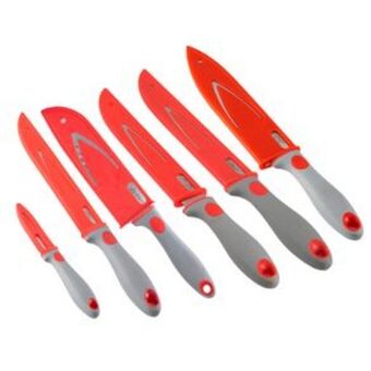 El Bodegón Juego de cuchillos ekco evolution de 12 piezas hechos de acero inoxidable con funda protectora oferta